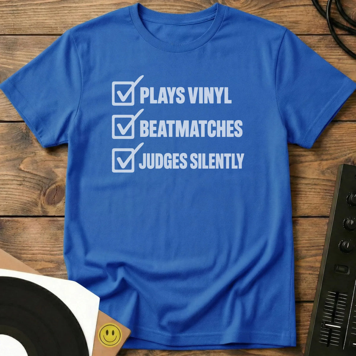 DJ Checklist T-Shirt Royal / S DJ Checklist T-Shirt