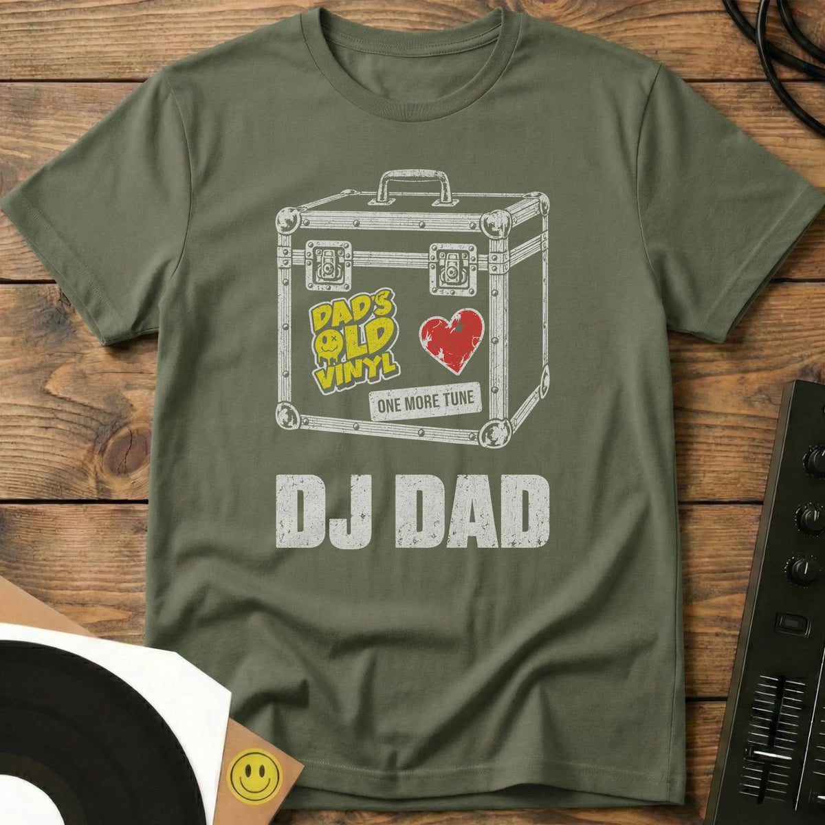 DJ Dad Box T-Shirt Military Green / S DJ Dad Box T-Shirt