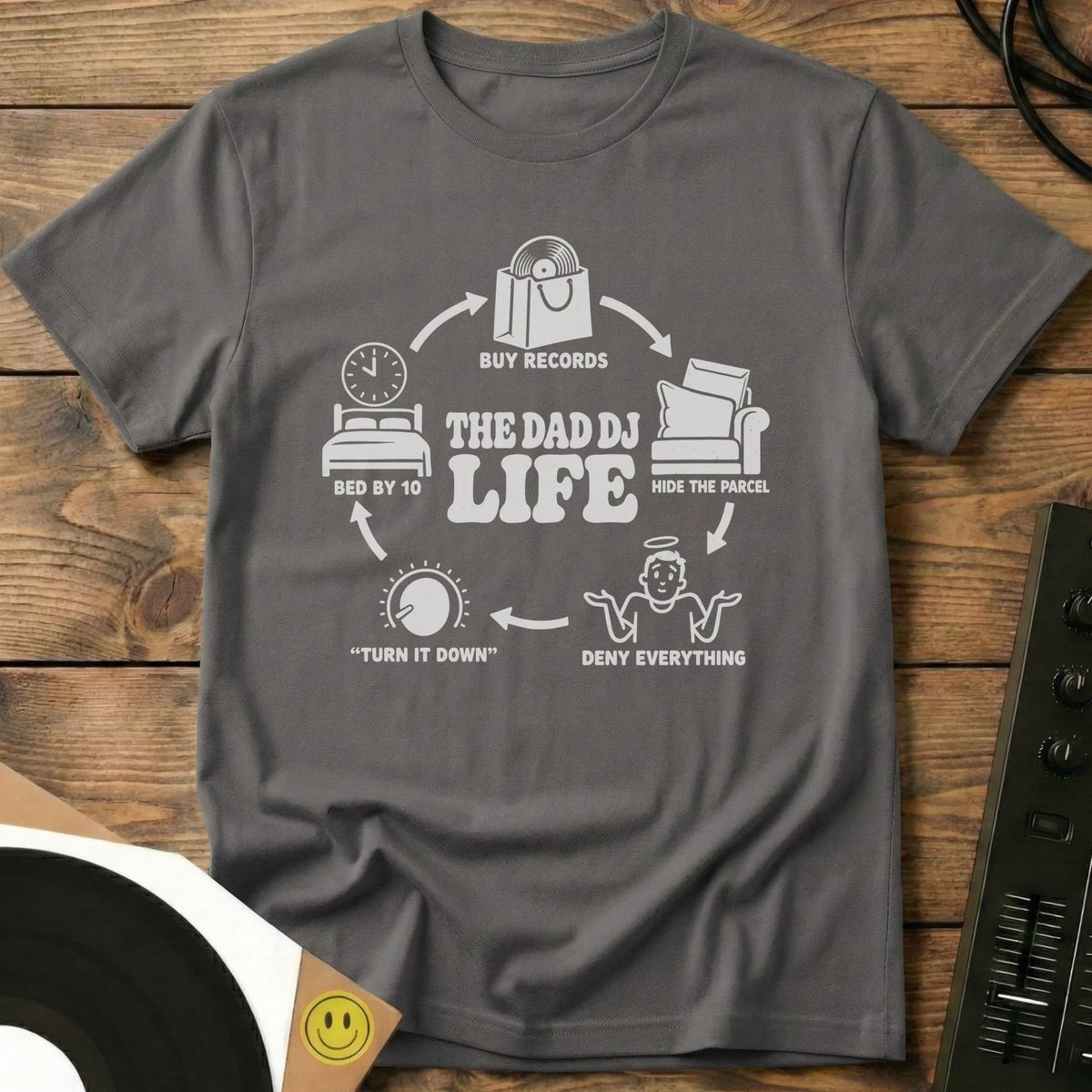 DJ Dad Life T-Shirt Charcoal / S DJ Dad Life T-Shirt