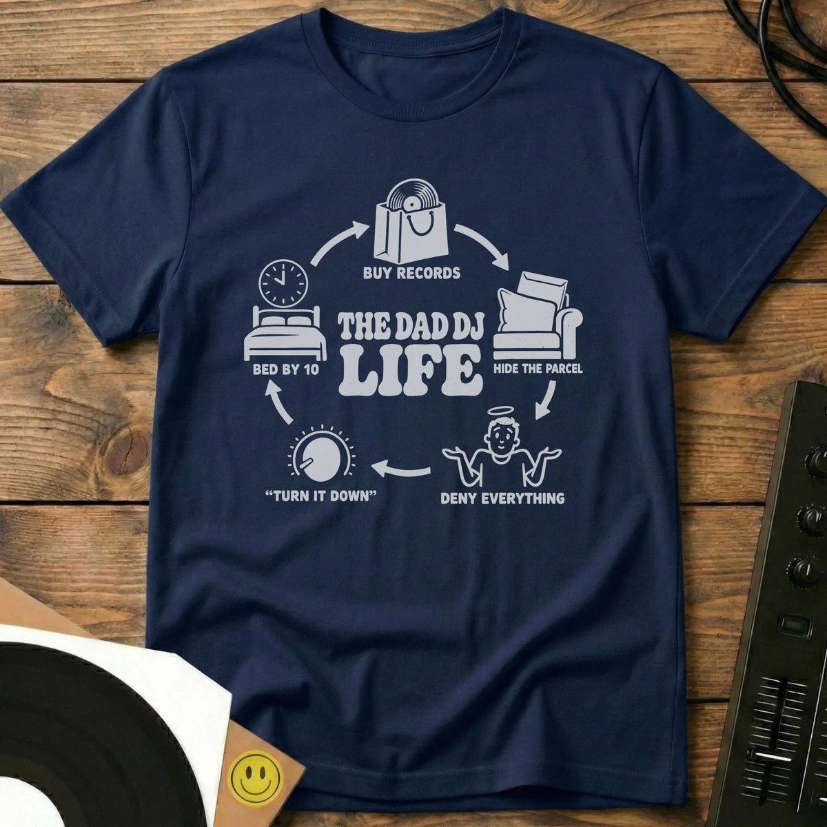 DJ Dad Life T-Shirt Navy / S DJ Dad Life T-Shirt