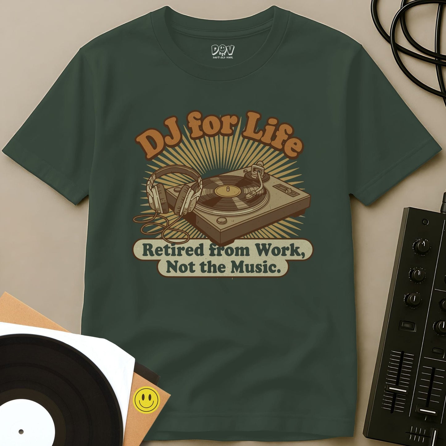 DJ For Life T-Shirt Military Green / S DJ For Life T-Shirt