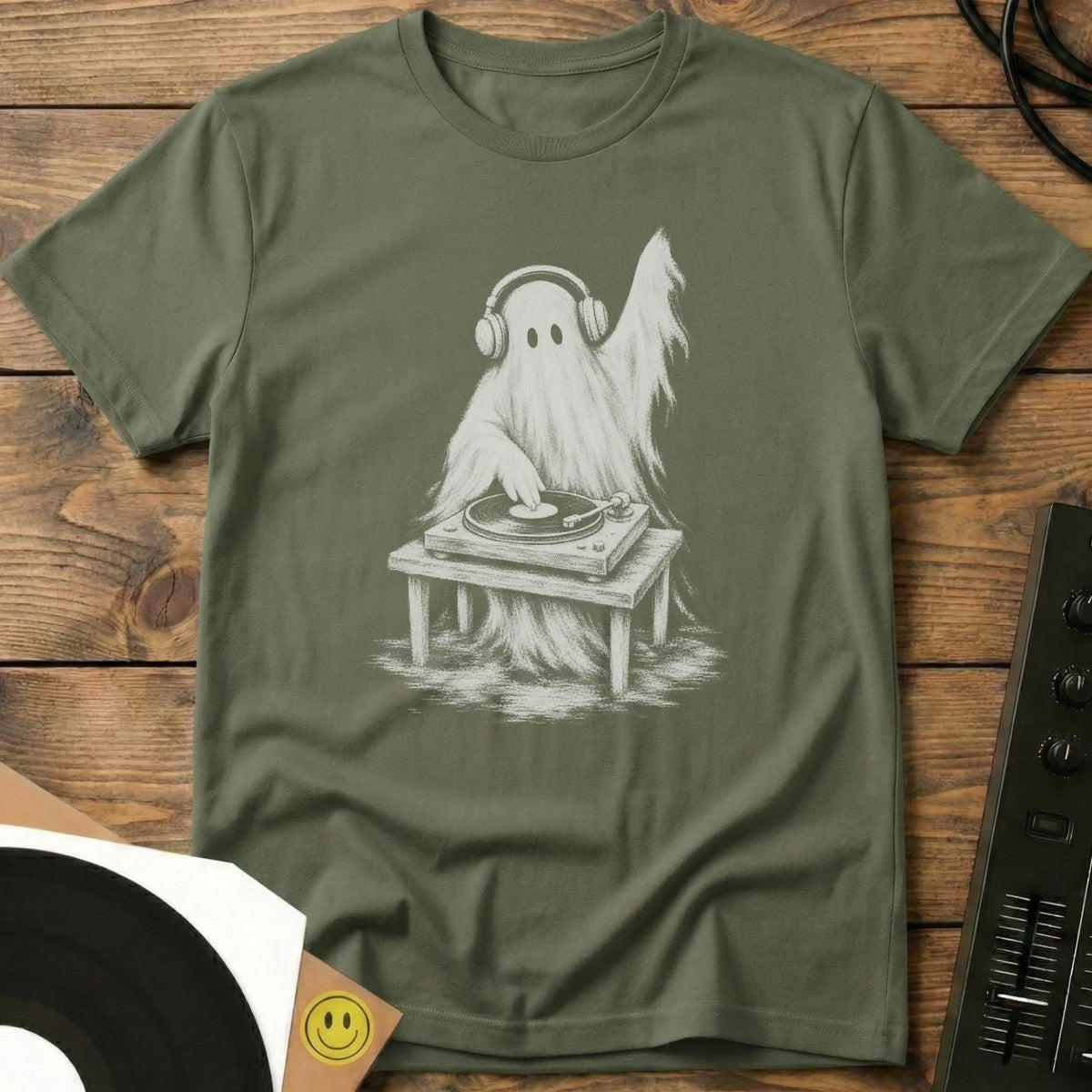DJ Ghost T-Shirt Military Green / S DJ Ghost T-Shirt