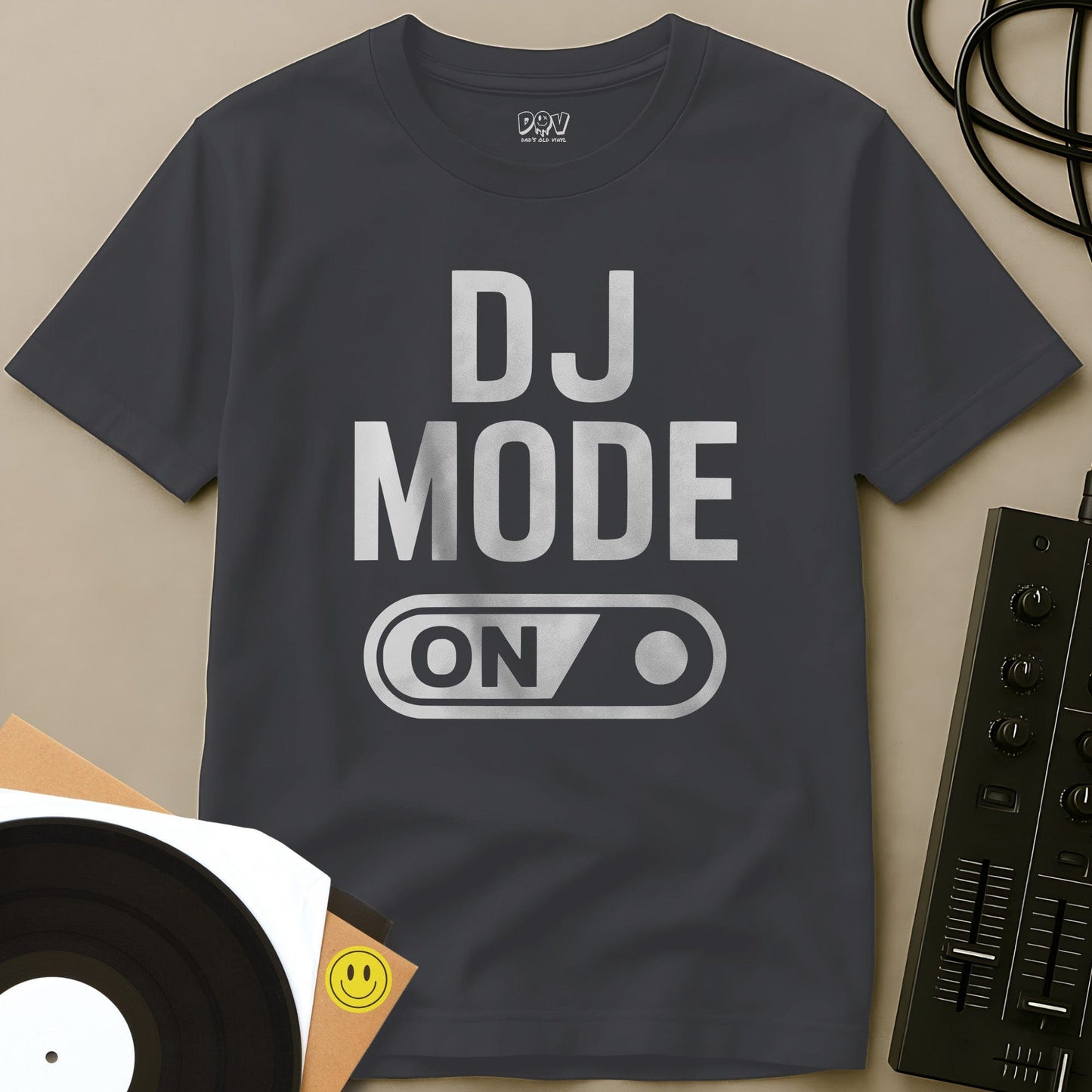 DJ Mode On T-Shirt Charcoal / S DJ Mode On T-Shirt
