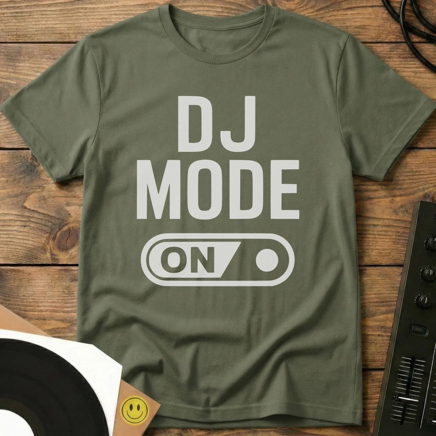 DJ Mode On T-Shirt Military Green / S DJ Mode On T-Shirt