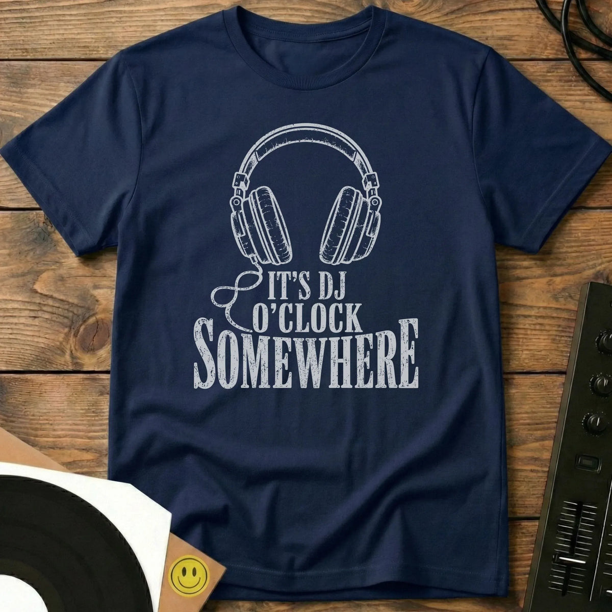 DJ O'Clock Somewhere T-Shirt Navy / S DJ O'Clock Somewhere T-Shirt