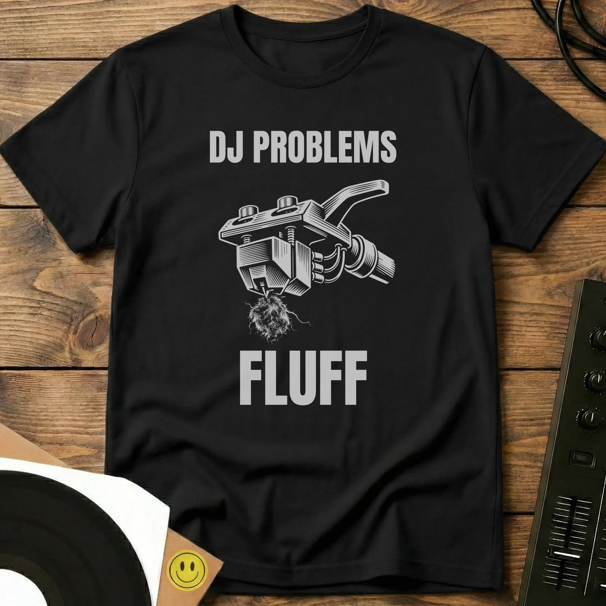 DJ Problems, Fluff t-shirt in Black
