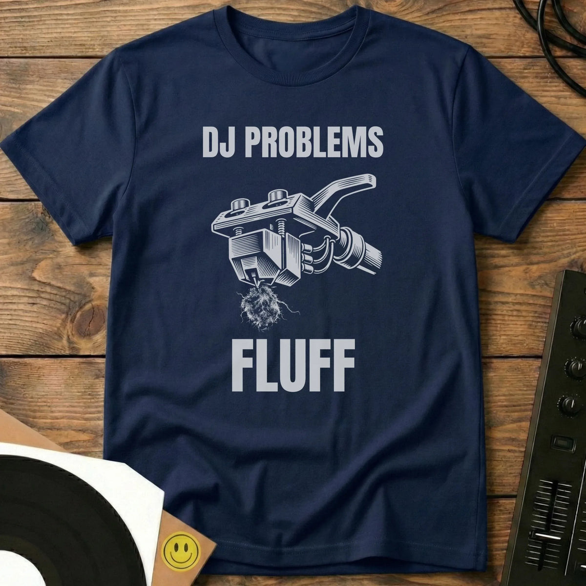 DJ Problems, Fluff t-shirt in Navy