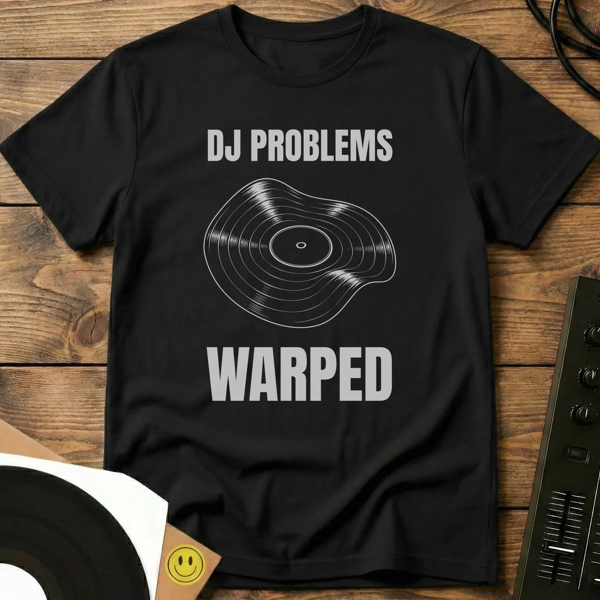 DJ Problems, Warped t-shirt in Black