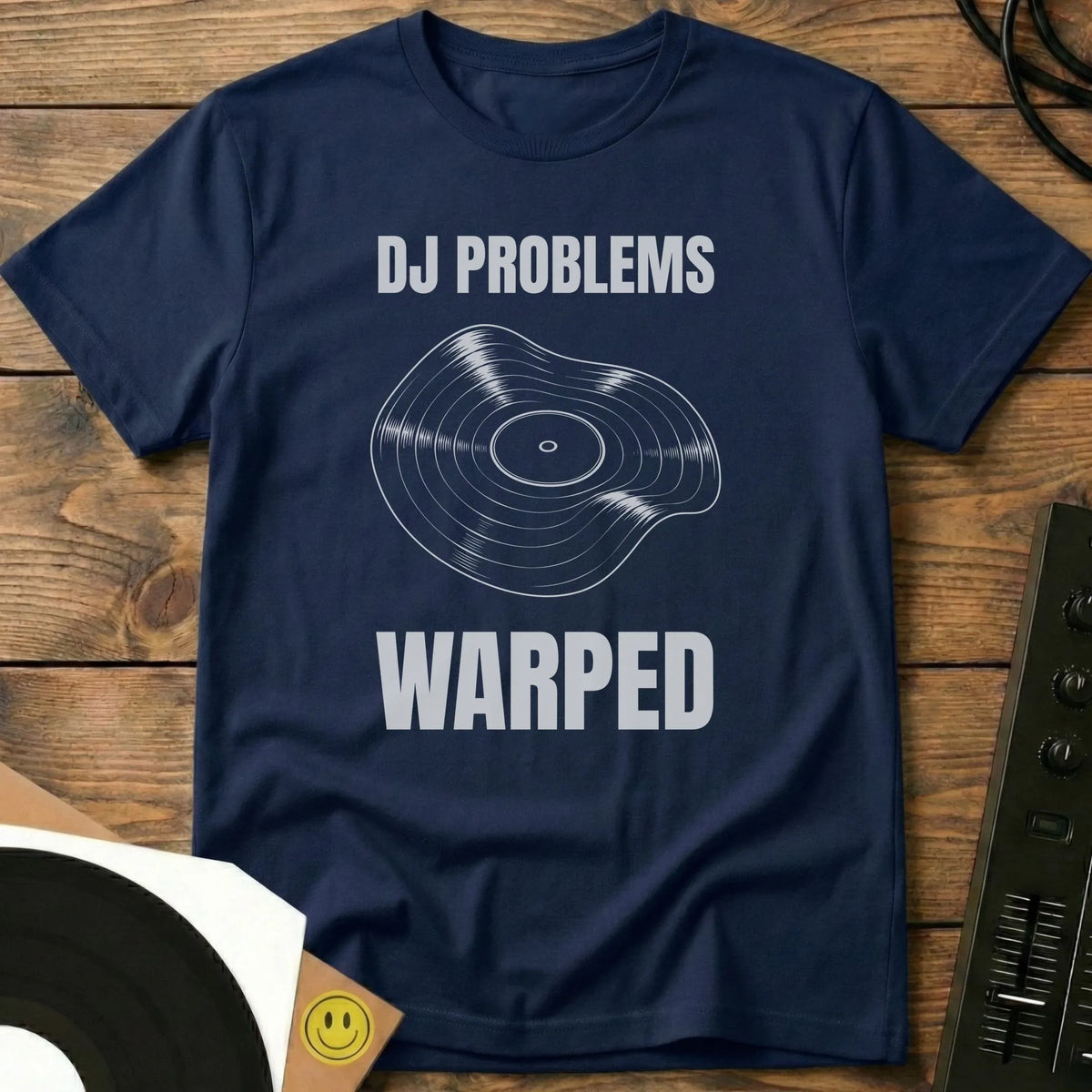 DJ Problems, Warped t-shirt in Navy