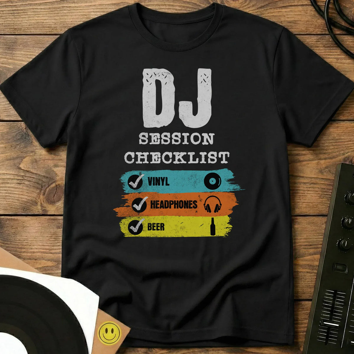 DJ Session Checklist T-Shirt Black / S DJ Session Checklist T-Shirt