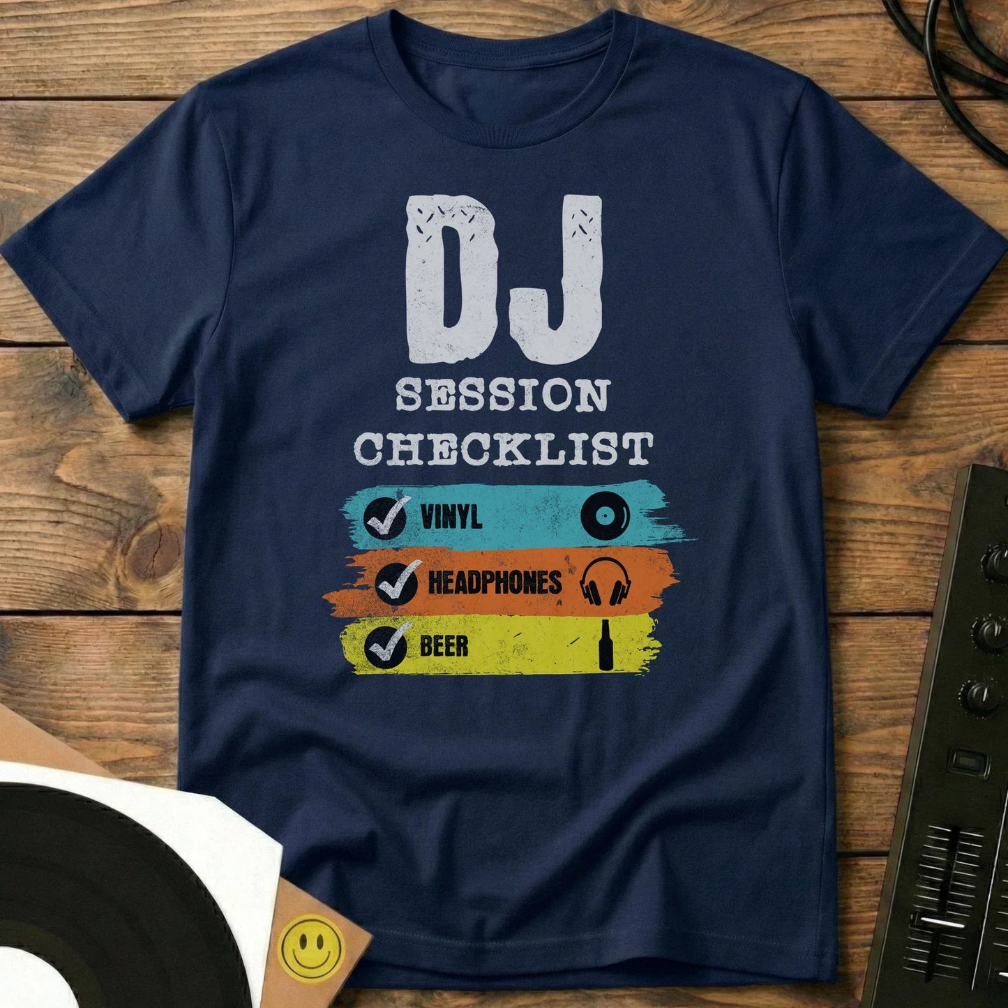 DJ Session Checklist T-Shirt Navy / S DJ Session Checklist T-Shirt
