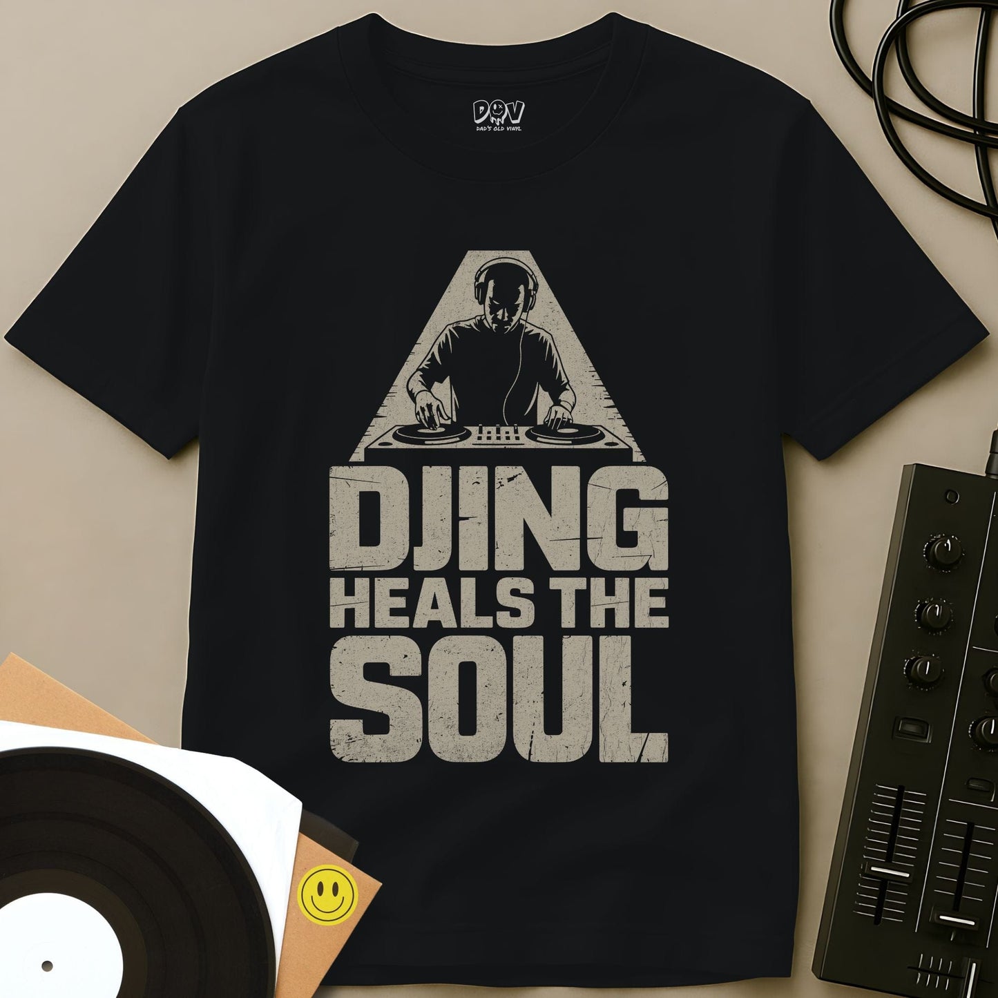 DJing Heals The Soul T-Shirt Black / S DJing Heals The Soul T-Shirt