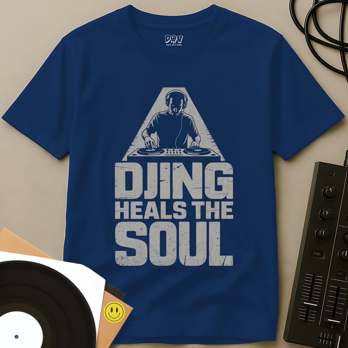 DJing Heals The Soul T-Shirt Royal / S DJing Heals The Soul T-Shirt