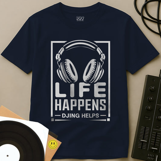 DJing Helps T-Shirt Navy / S DJing Helps T-Shirt