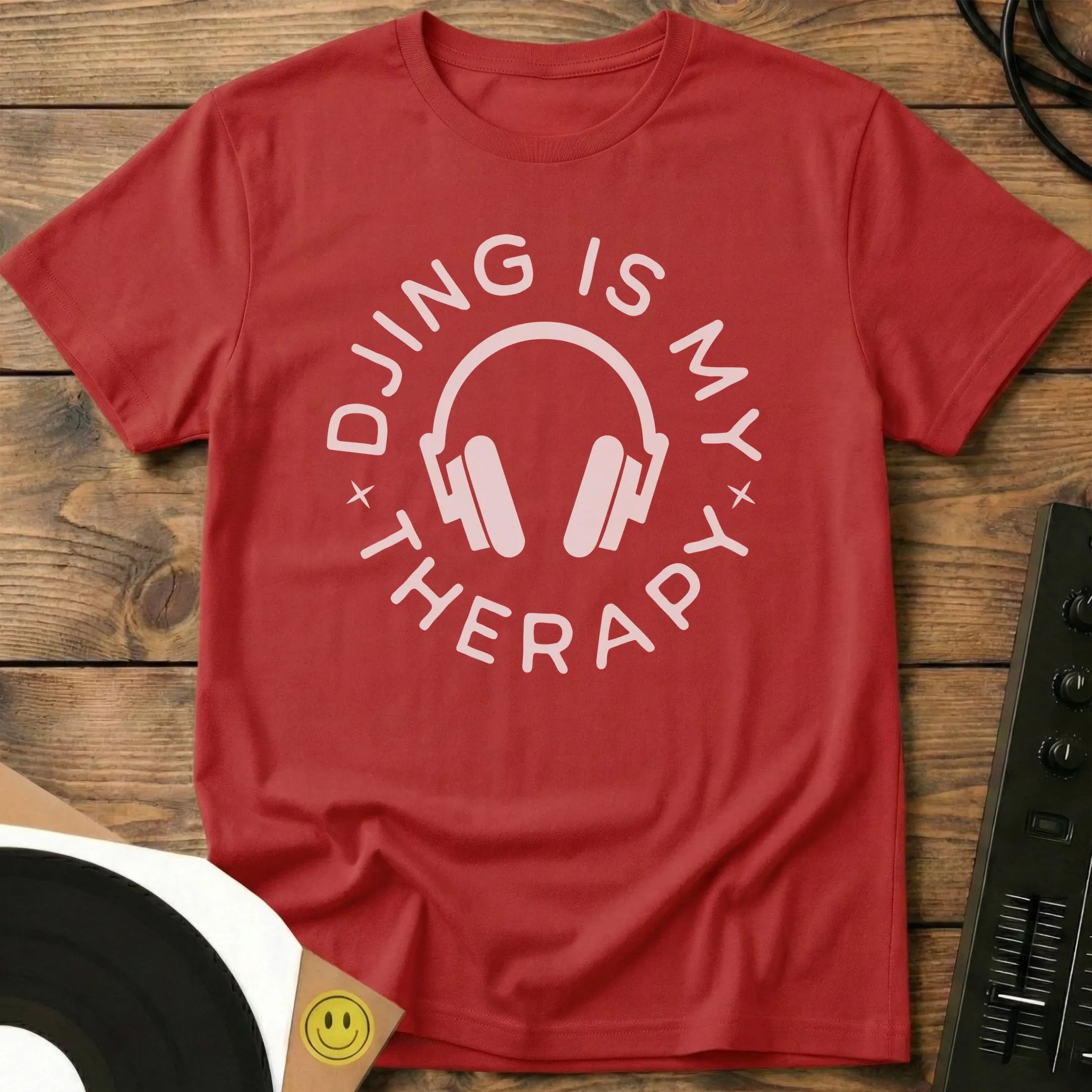 DJing Is My Therapy T-Shirt Red / S DJing Is My Therapy T-Shirt