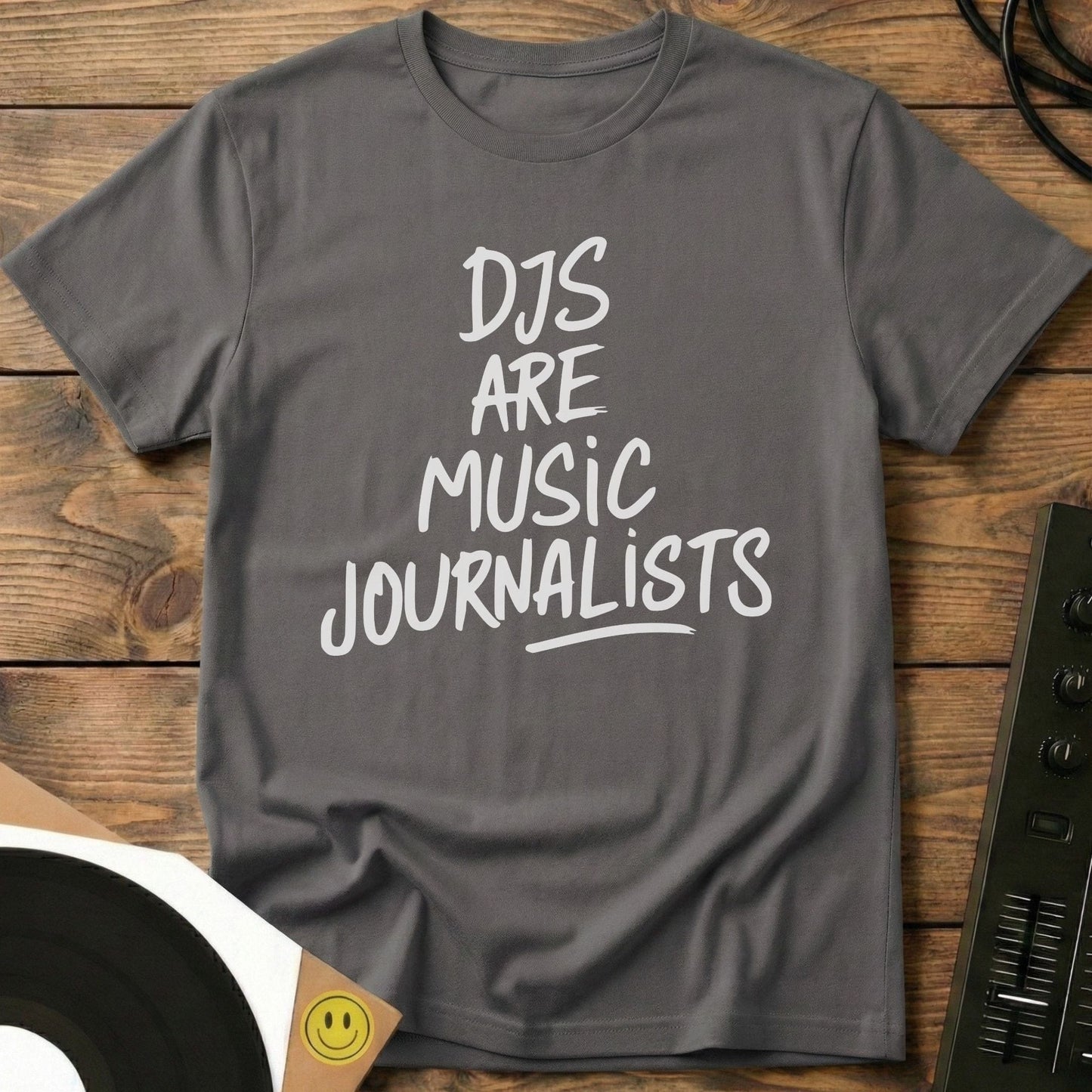 DJs Are Music Journalists T-Shirt Charcoal / S DJs Are Music Journalists T-Shirt