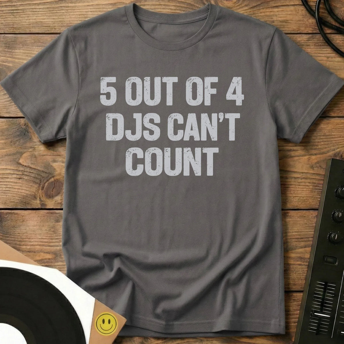 DJs Can't Count T-Shirt Charcoal / S DJs Can't Count T-Shirt
