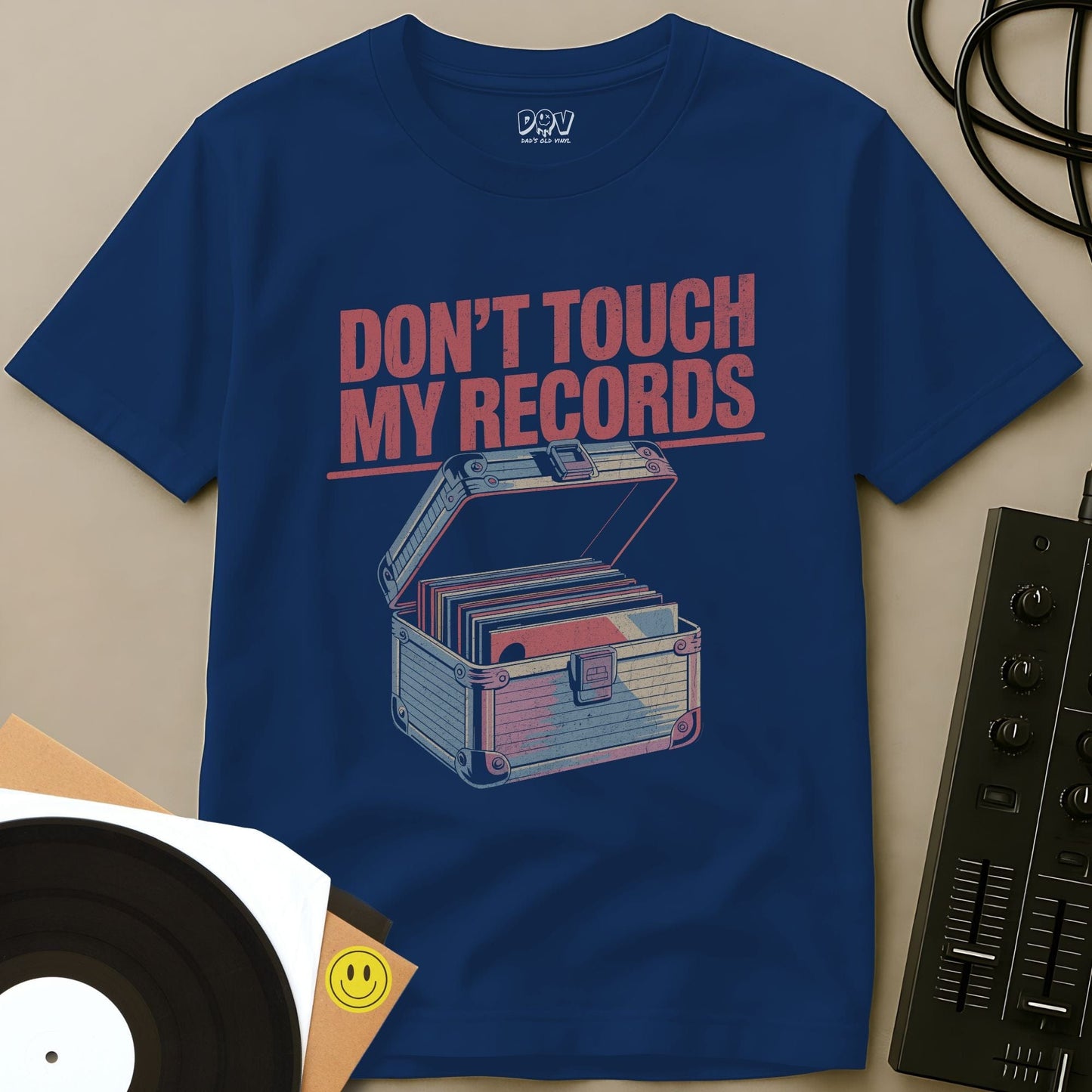 Don’t Touch My Records T-Shirt Royal / S Don’t Touch My Records T-Shirt