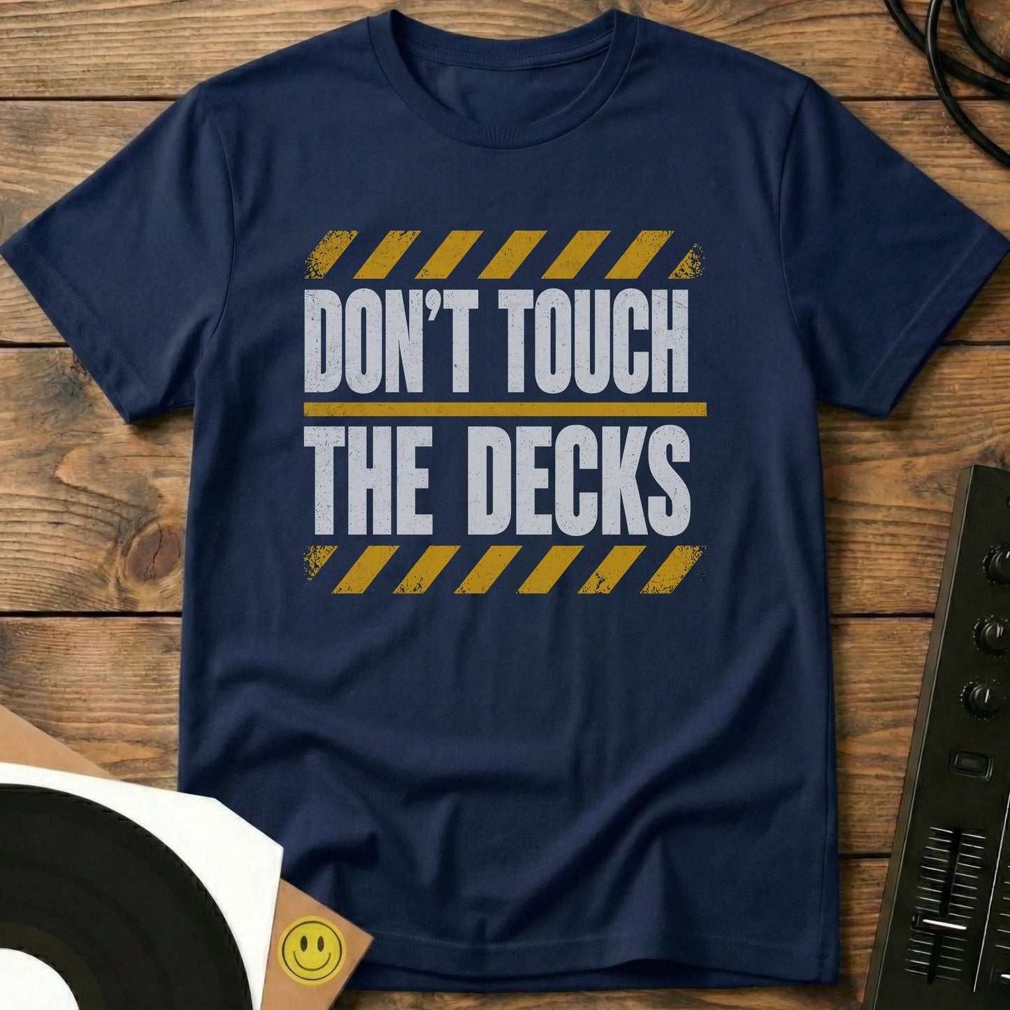 Don't Touch The Decks Warning T-Shirt Navy / S Don't Touch The Decks Warning T-Shirt