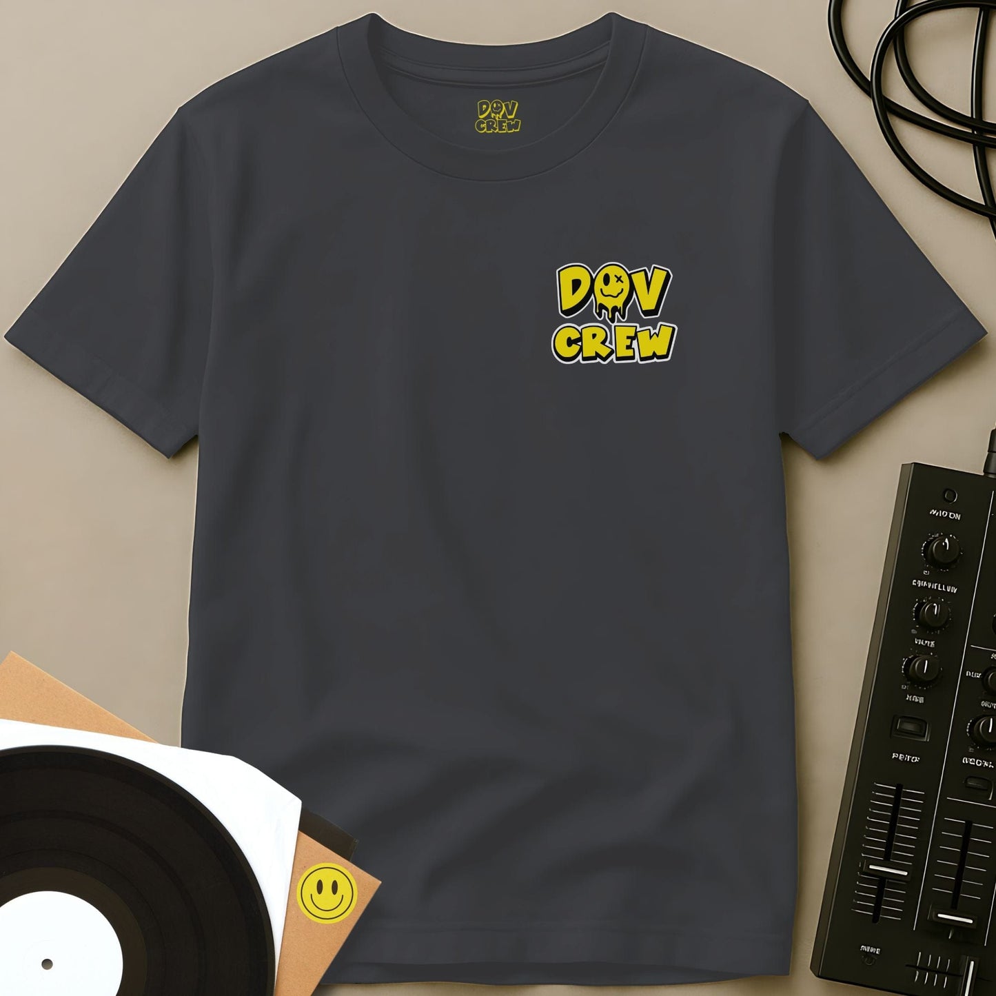 DOV Crew Crest T-shirt Charcoal / S DOV Crew Crest T-shirt