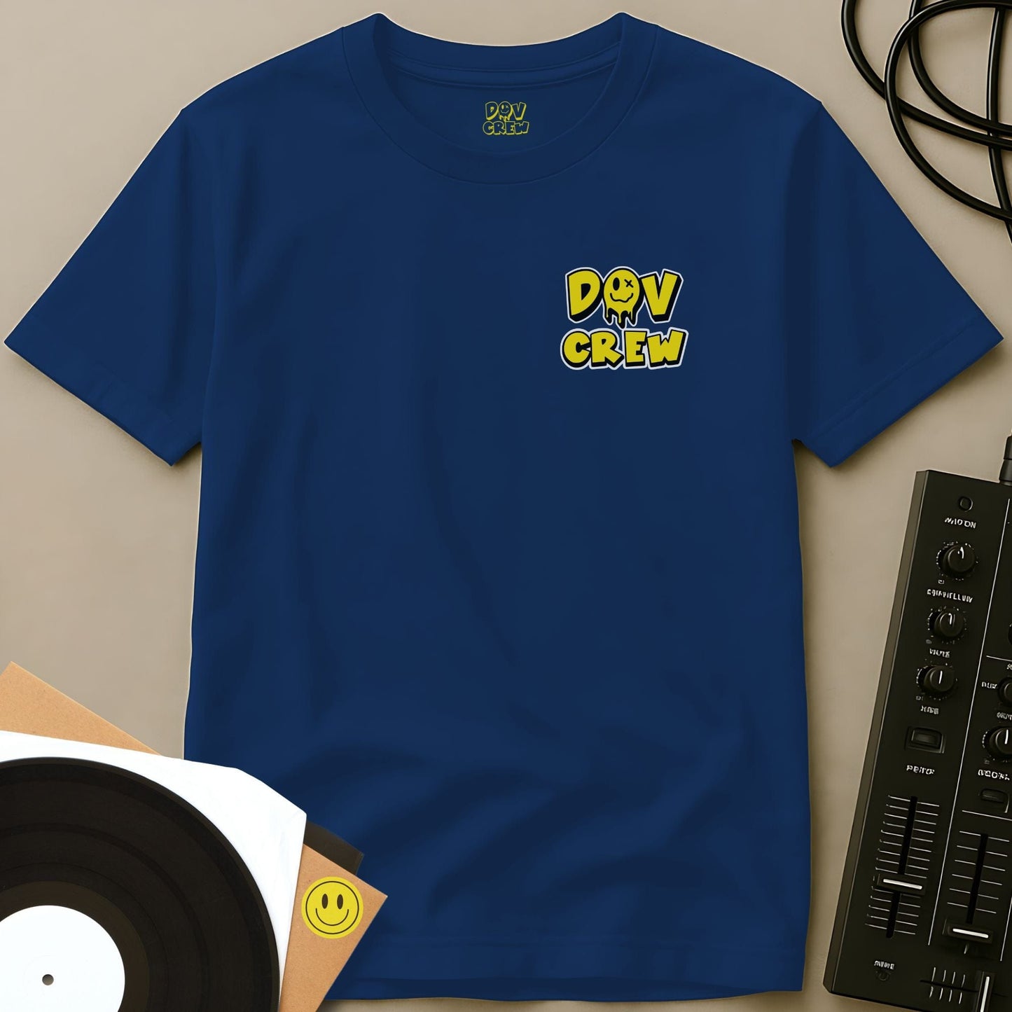 DOV Crew Crest T-shirt Royal / S DOV Crew Crest T-shirt