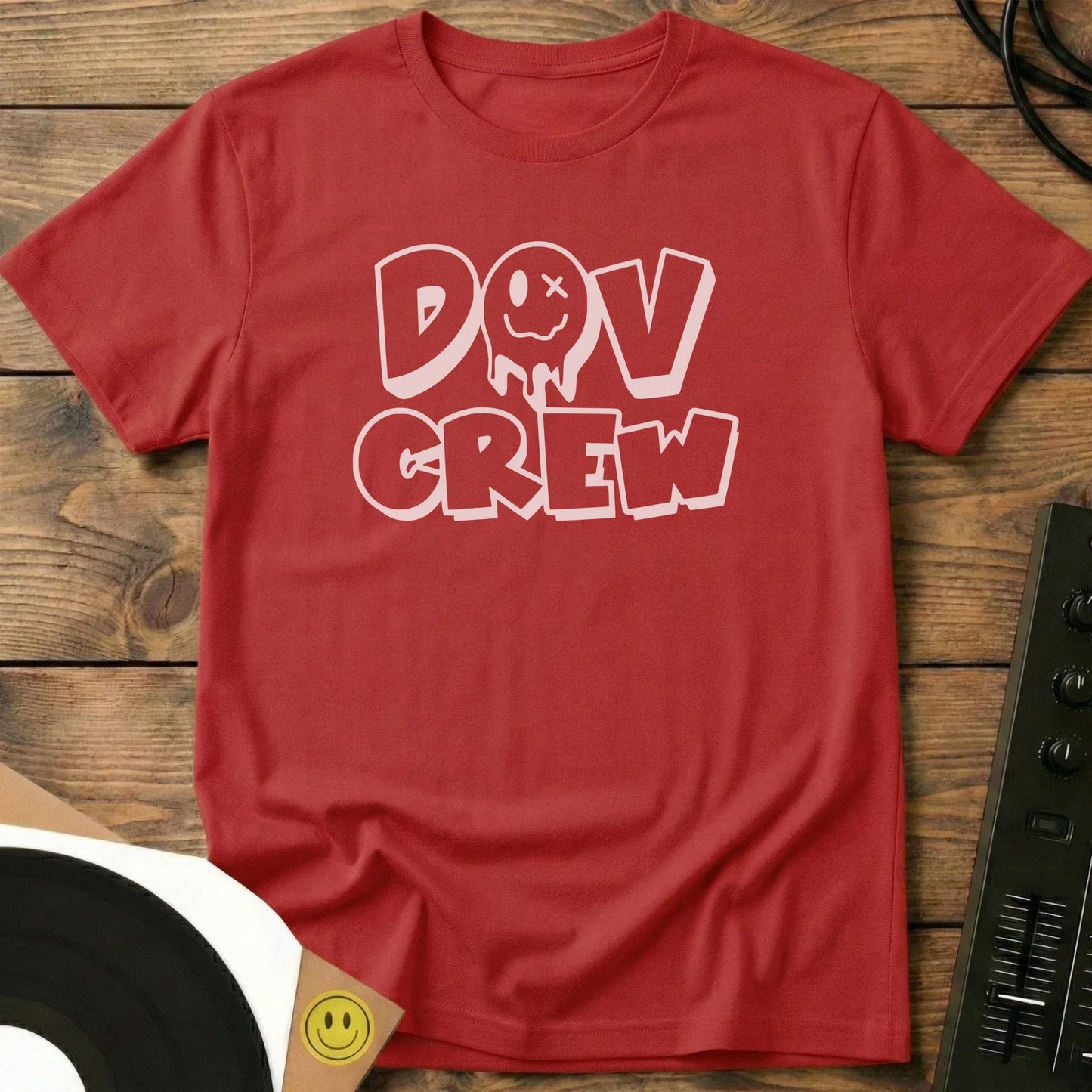 DOV Crew White Crest T-Shirt Red / S DOV Crew White Crest T-Shirt