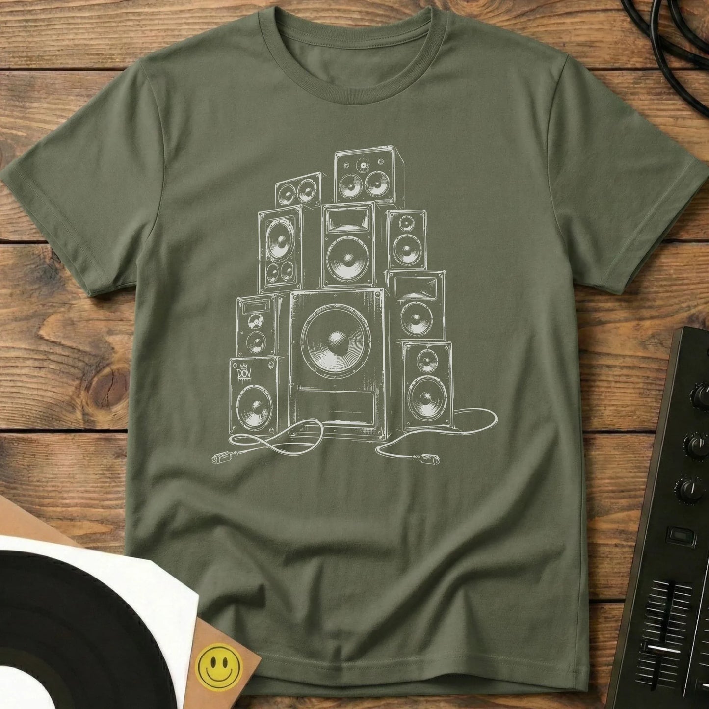 DOV Rig White T-Shirt Military Green / S DOV Rig White T-Shirt