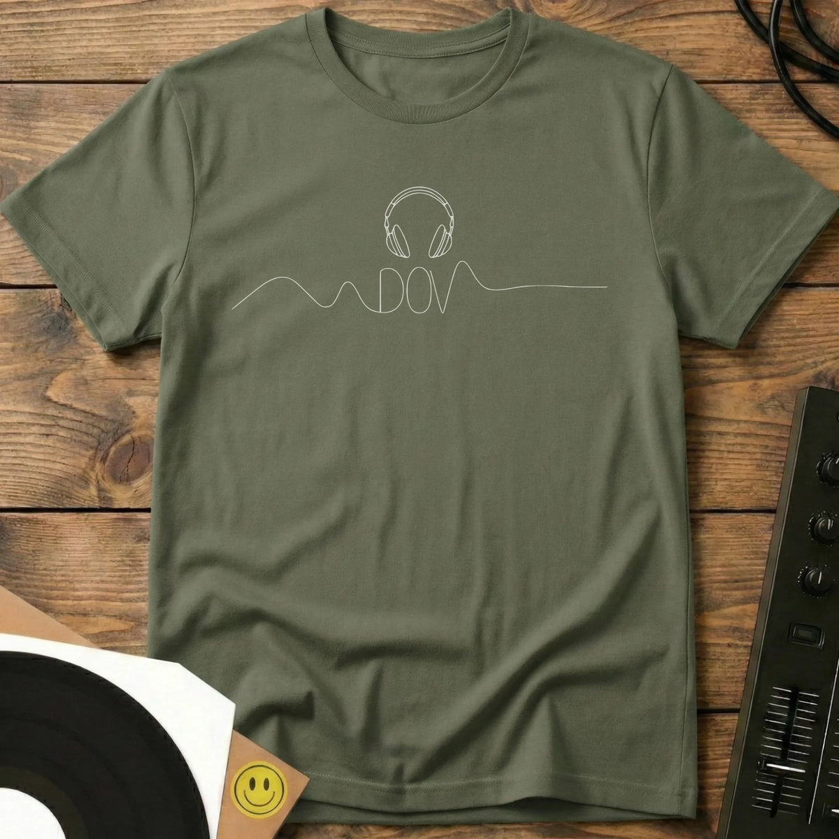 DOV Scribble T-Shirt Military Green / S DOV Scribble T-Shirt