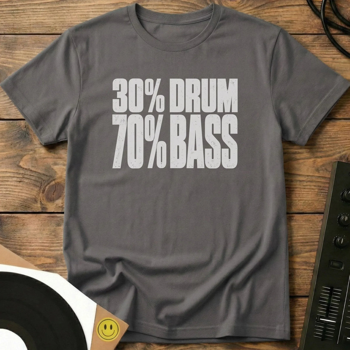 Drum n Bass Split T-Shirt Charcoal / S Drum n Bass Split T-Shirt