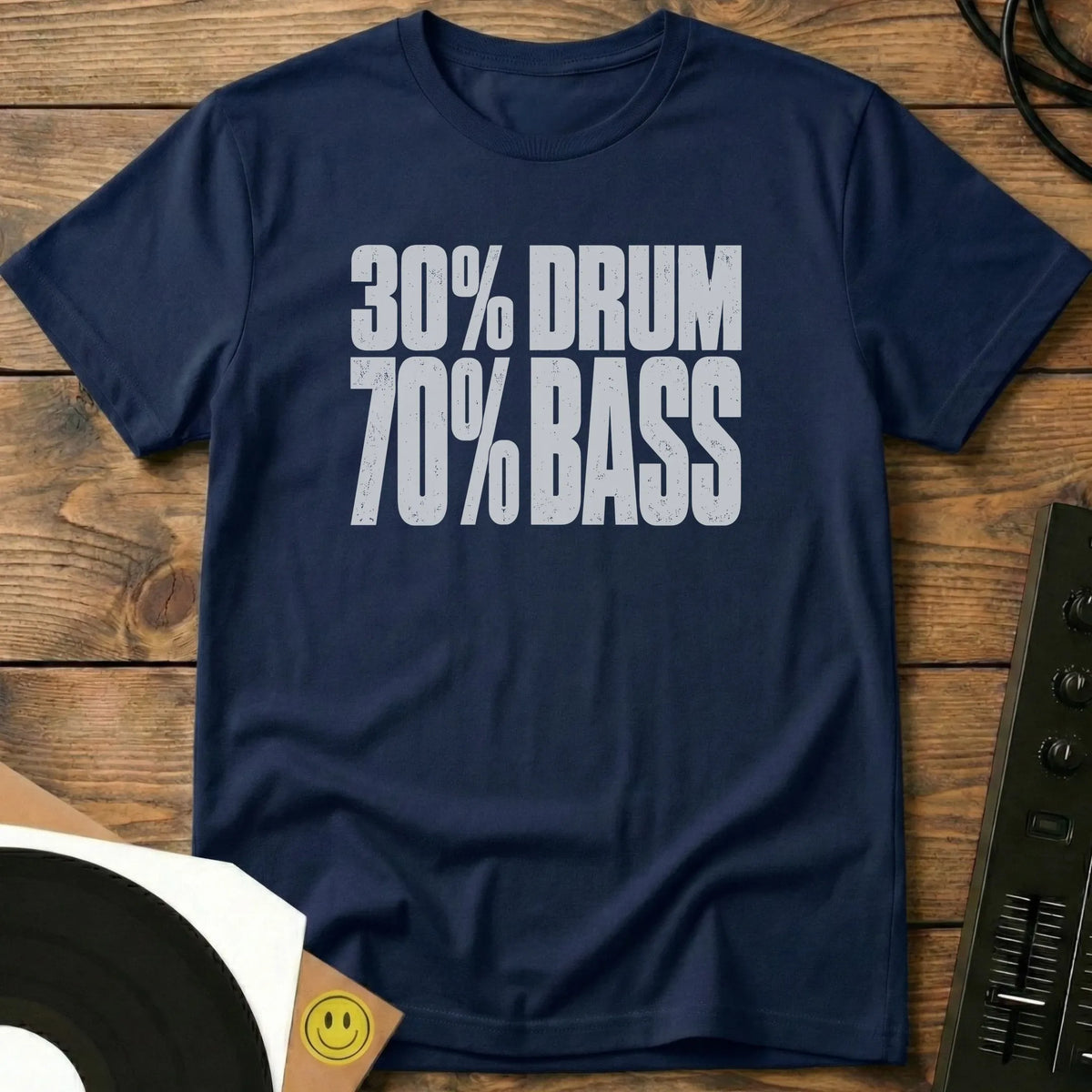 Drum n Bass Split T-Shirt Navy / S Drum n Bass Split T-Shirt
