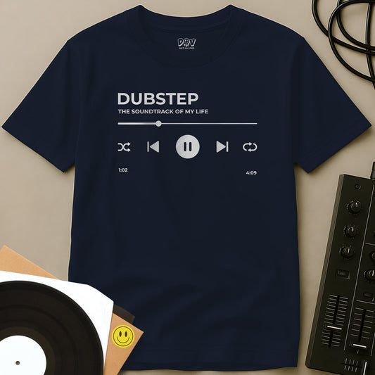 Dubstep - The Soundtrack of My Life T-Shirt Navy / S Dubstep - The Soundtrack of My Life T-Shirt