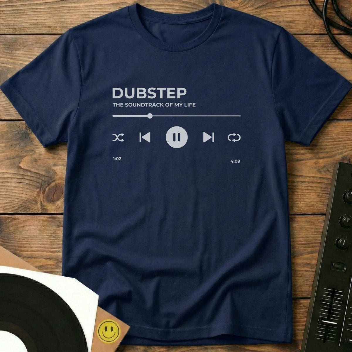 Dubstep - The Soundtrack of My Life T-Shirt Navy / S Dubstep - The Soundtrack of My Life T-Shirt