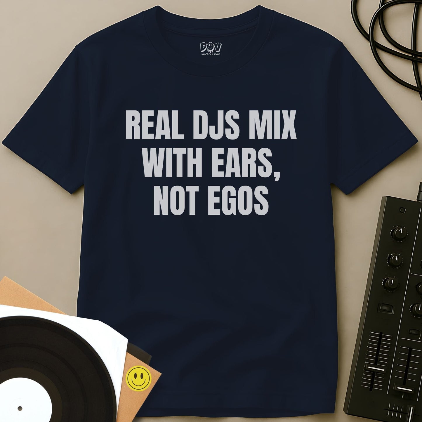 Ears, Not Ego T-Shirt Navy / S Ears, Not Ego T-Shirt