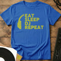 Eat, Sleep, DJ, Repeat - Yellow Mix T-Shirt Royal / S Eat, Sleep, DJ, Repeat - Yellow Mix T-Shirt
