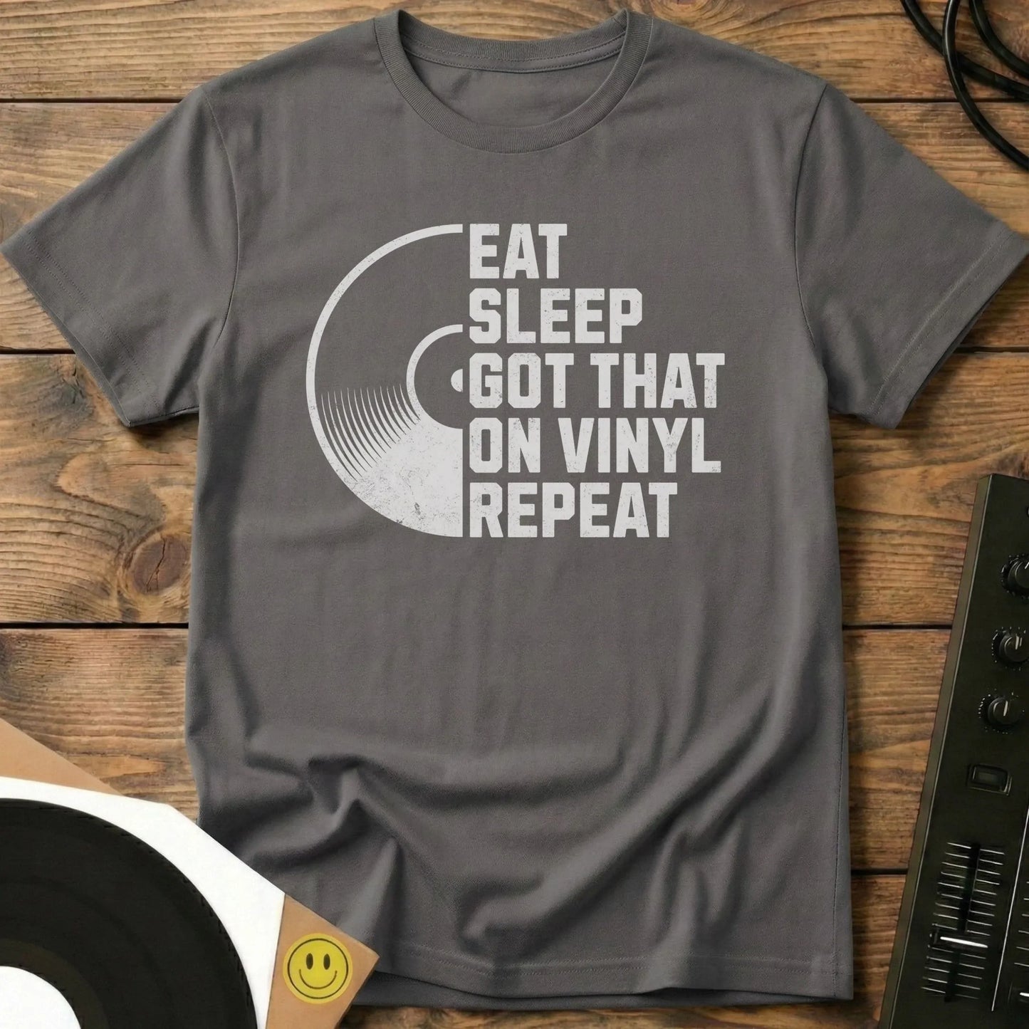 Eat, Sleep, Got That On Vinyl T-Shirt Charcoal / S Eat, Sleep, Got That On Vinyl T-Shirt