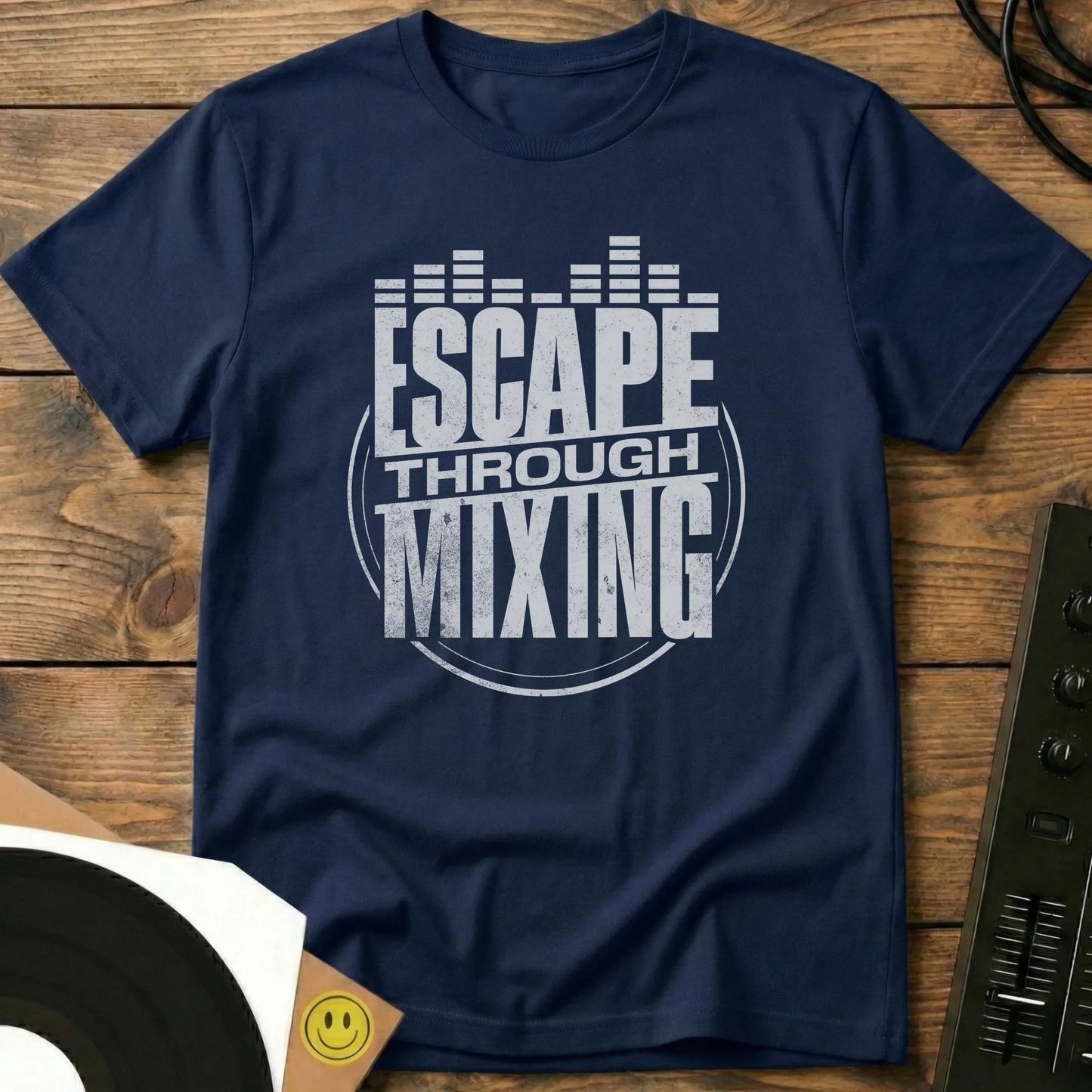 Escape Through Mixing T-Shirt Navy / S Escape Through Mixing T-Shirt