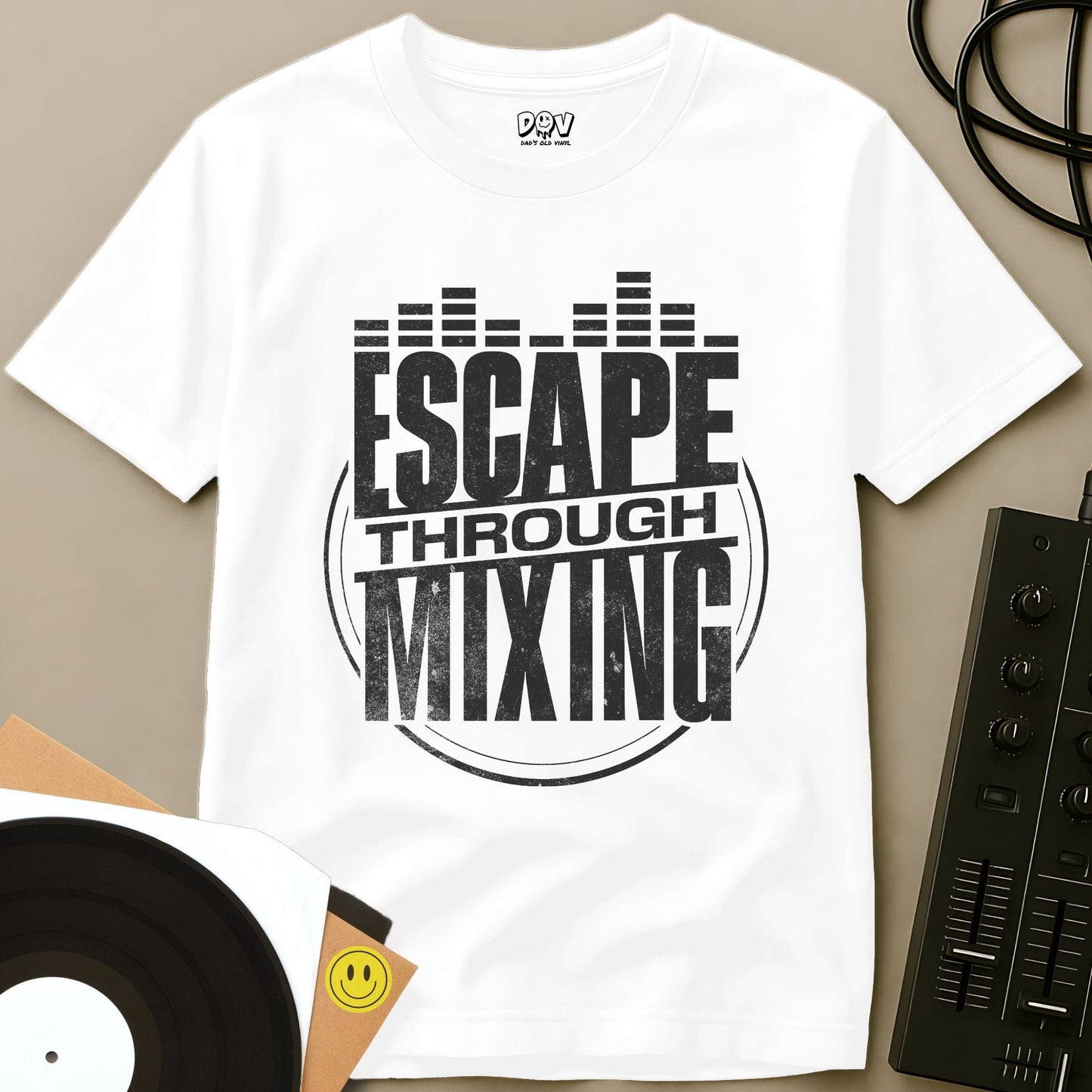 Escape Through Mixing T-Shirt White / S Escape Through Mixing T-Shirt
