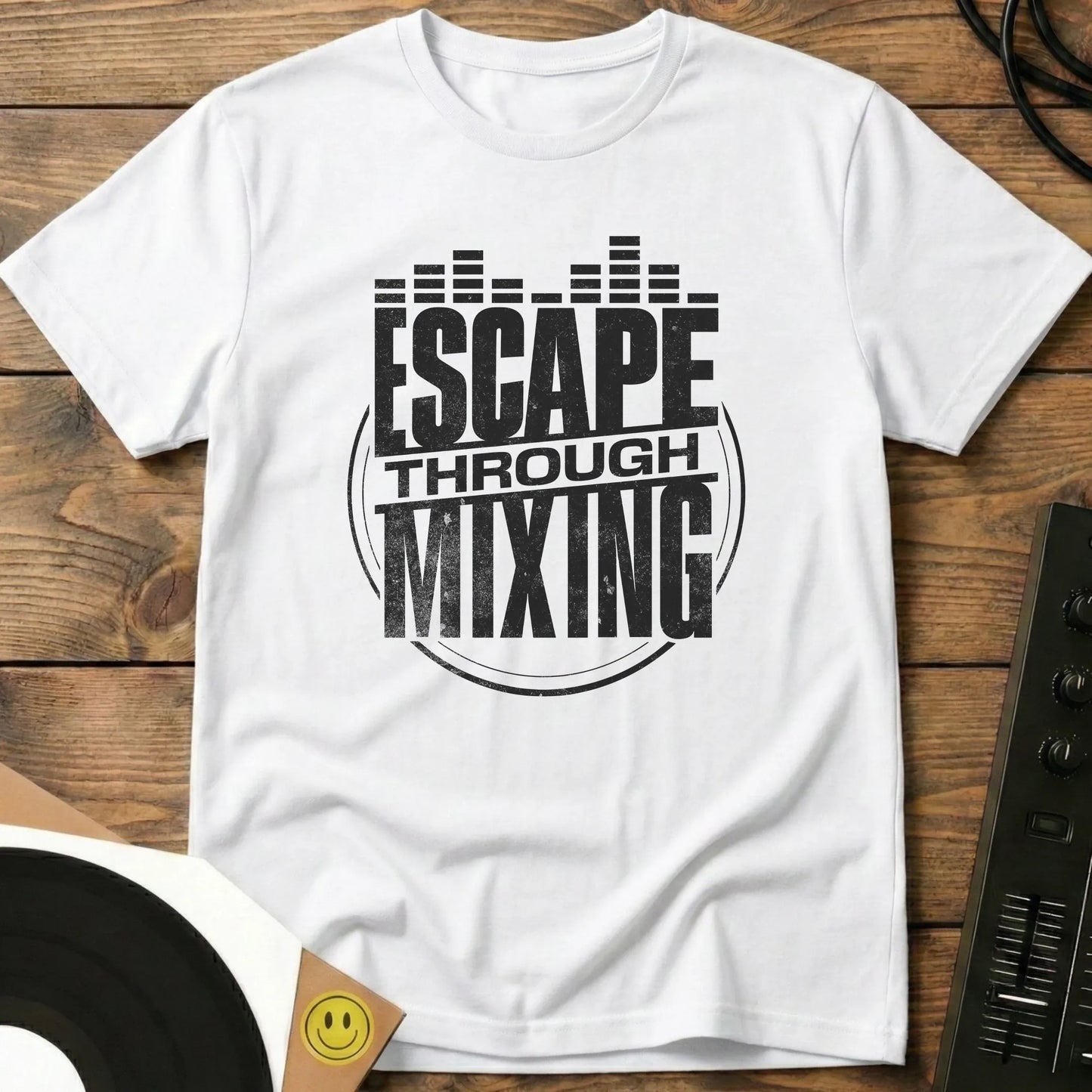 Escape Through Mixing T-Shirt White / S Escape Through Mixing T-Shirt