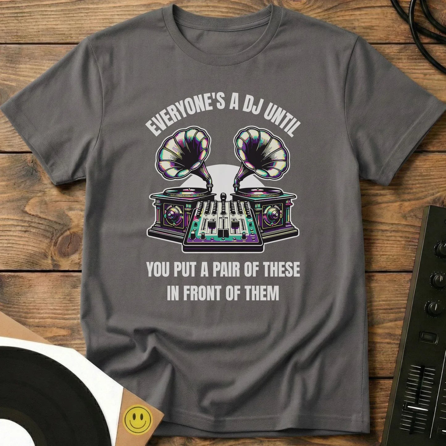 Everyone's A DJ T-Shirt Charcoal / S Everyone's A DJ Until - Unisex Short-sleeve T-Shirt 