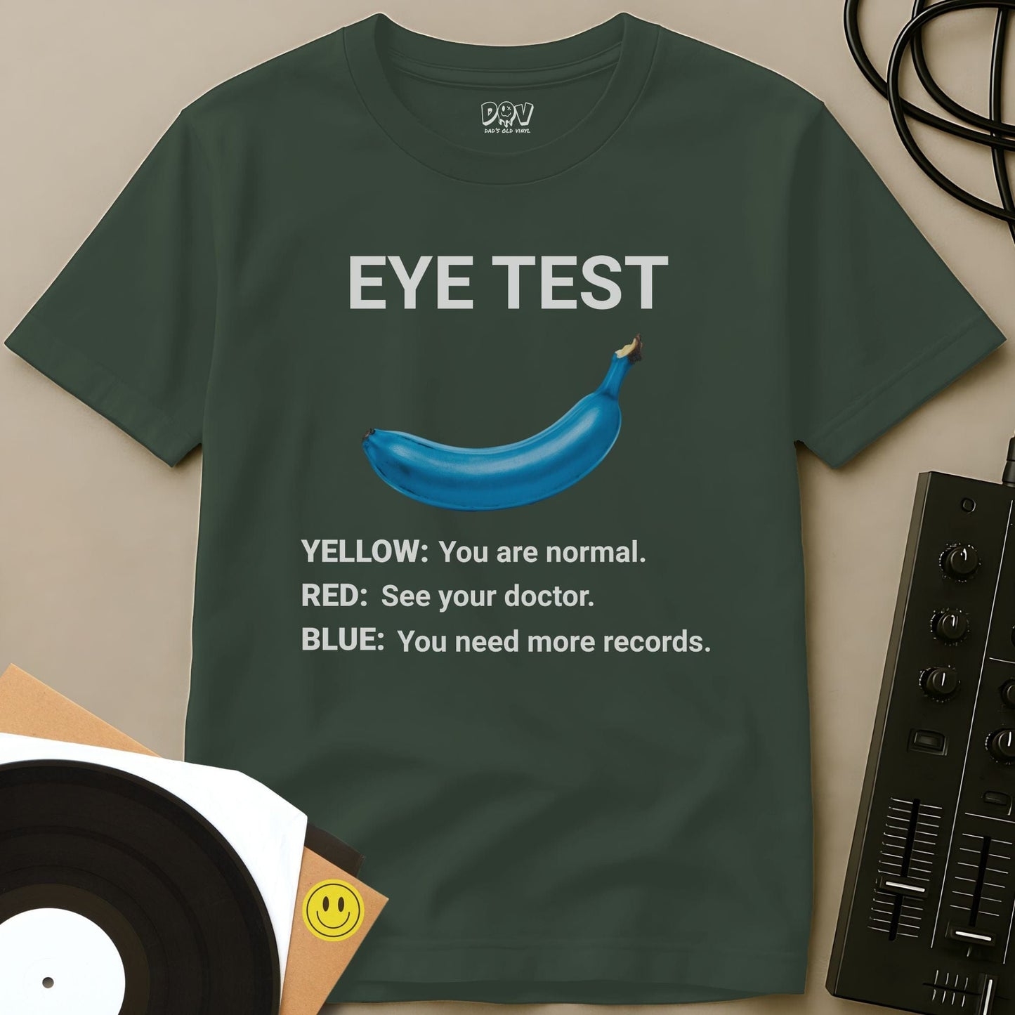 Eye Test T-Shirt Military Green / S Eye Test T-Shirt