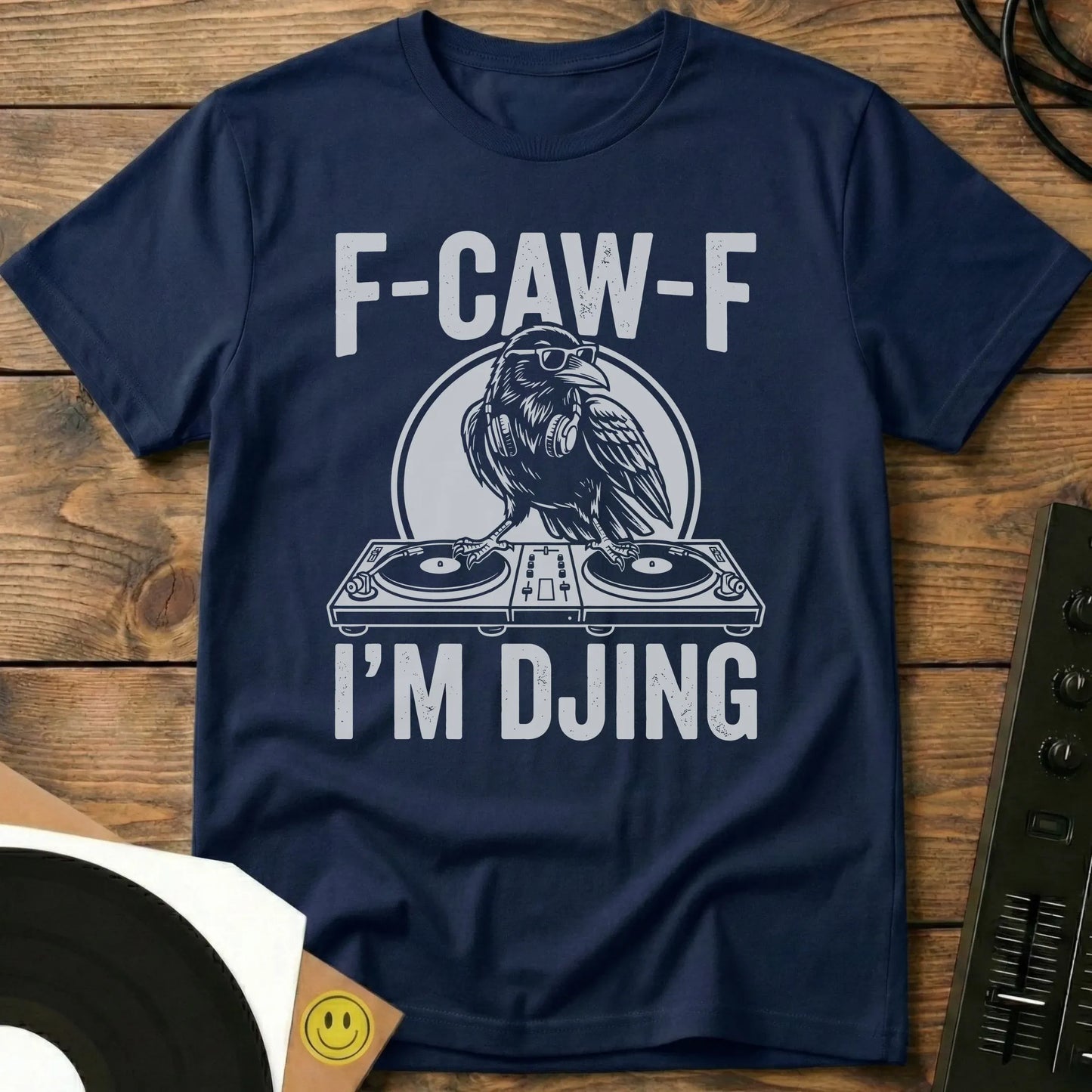 F-CAW-F I'm DJing T-Shirt Navy / S F-CAW-F I'm DJing T-Shirt