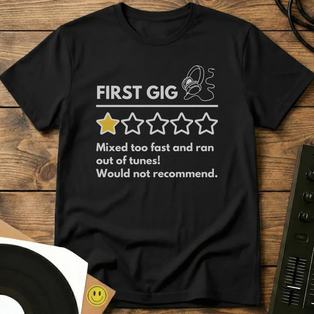 First Gig Review T-Shirt Black / S First Gig Review T-Shirt