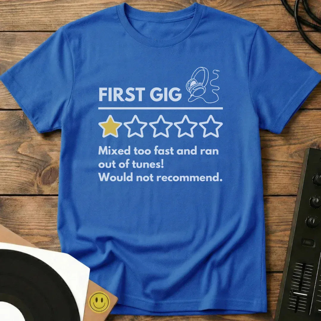 First Gig Review T-Shirt Royal / S First Gig Review T-Shirt