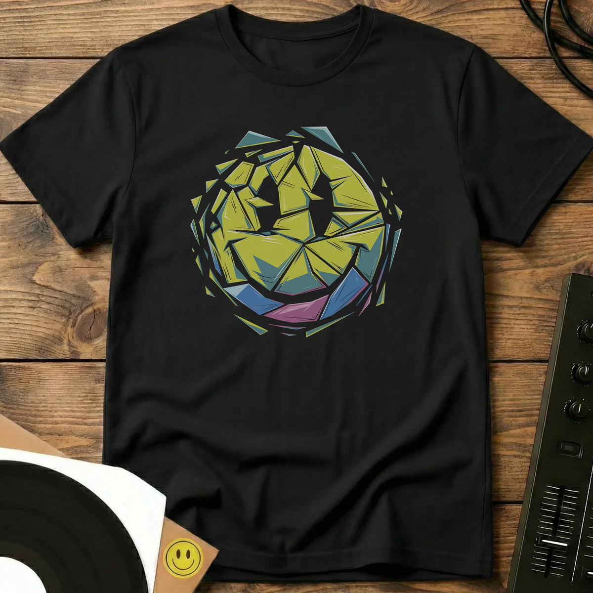 Fractured Smiley T-Shirt Black / S Fractured Smiley T-Shirt