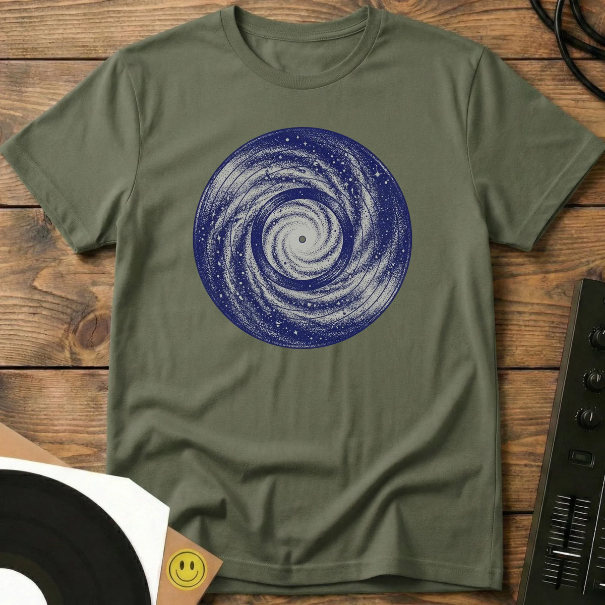 Galatic Records T-Shirt Military Green / S Galatic Records T-Shirt