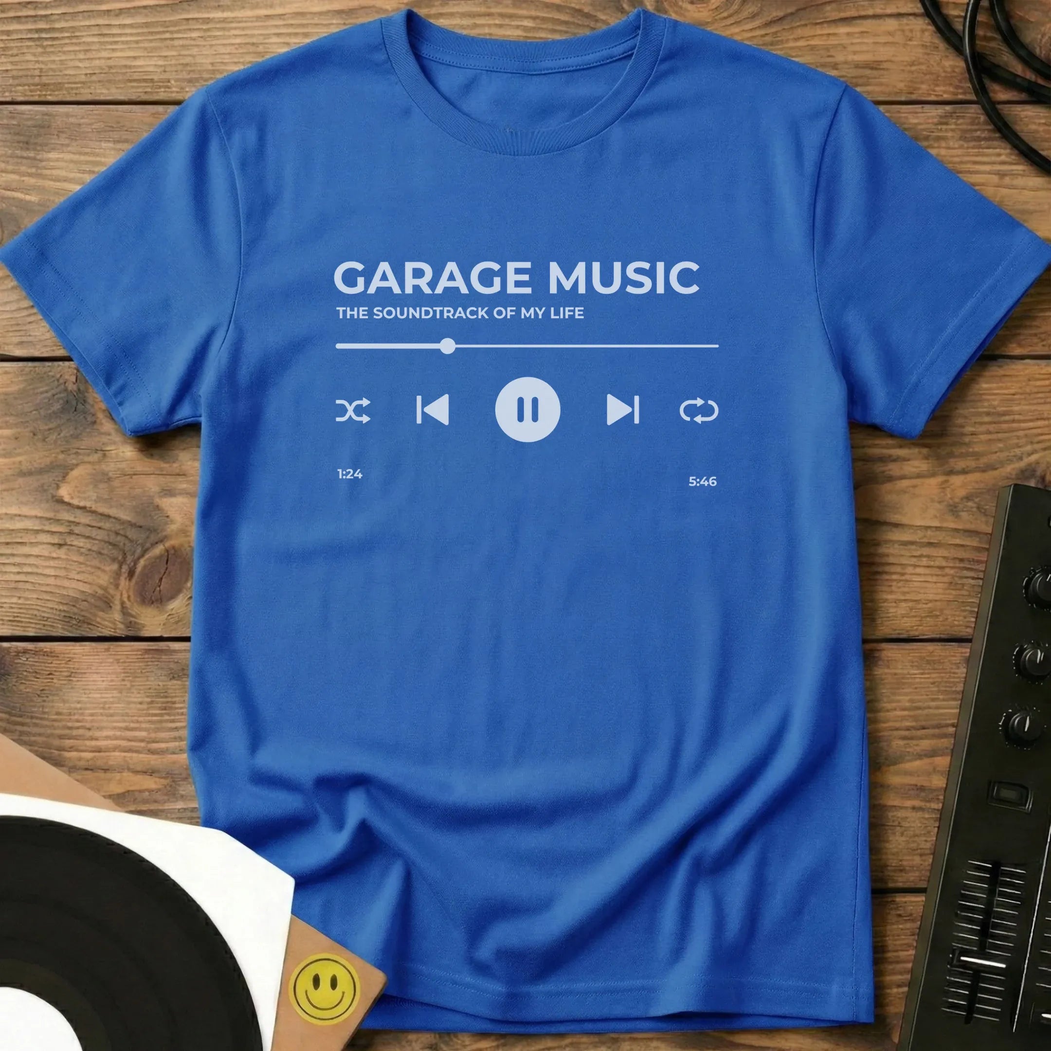 Garage Music - The Soundtrack of My Life T-Shirt Royal / S Garage Music - The Soundtrack of My Life T-Shirt