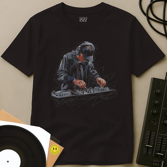 Geometric DJ T-Shirt Dark Chocolate / S Geometric DJ T-Shirt