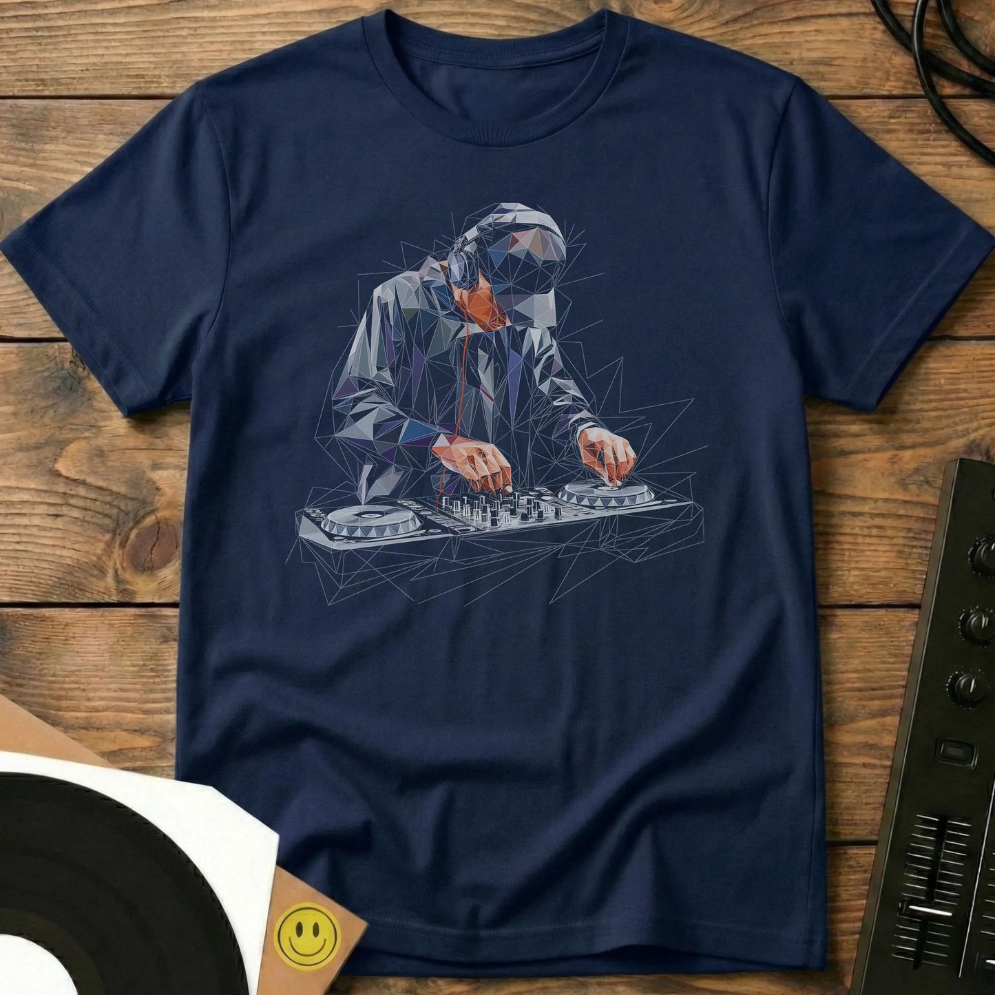 Geometric DJ T-Shirt Navy / S Geometric DJ T-Shirt