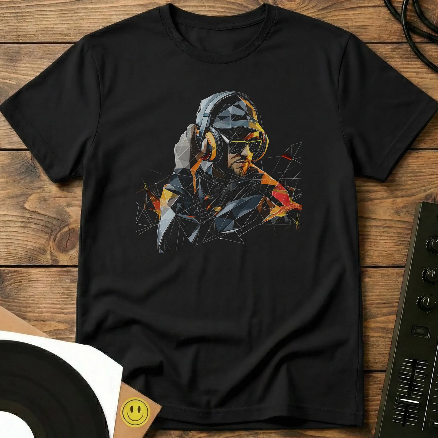 Geometric Groove T-Shirt Black / S Geometric Groove T-Shirt