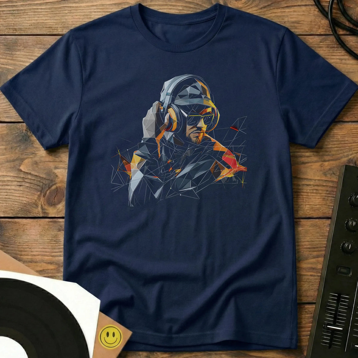 Geometric Groove T-Shirt Navy / S Geometric Groove T-Shirt
